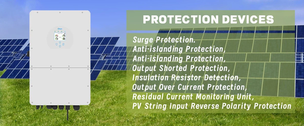 Deye 12kw inverter protection function Deye 12kw inverter protection function