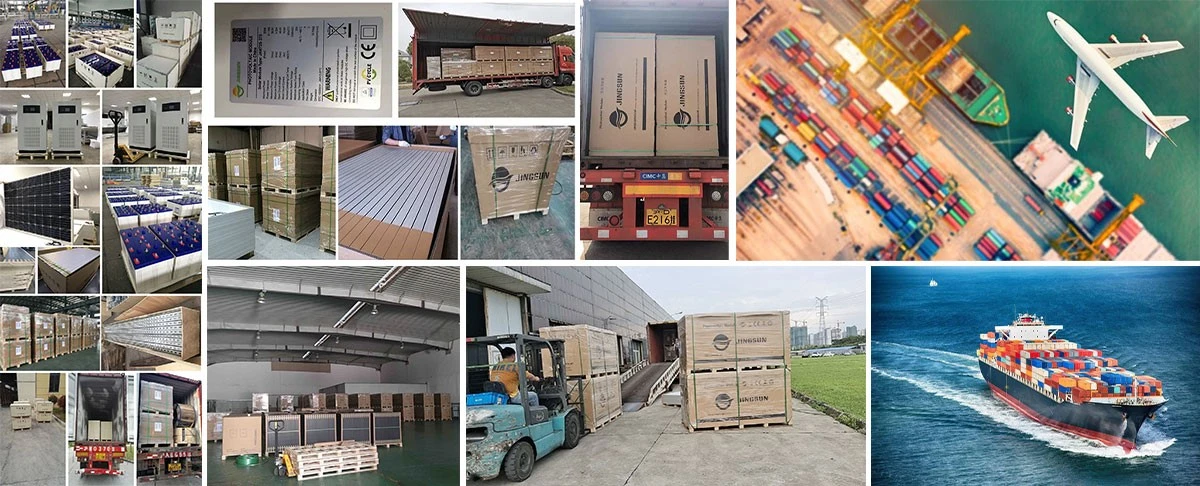 Jingsun 150KW Off Grid Solar System Packaging and shipping Jingsun 150KW Off Grid Solar System Packaging and shipping